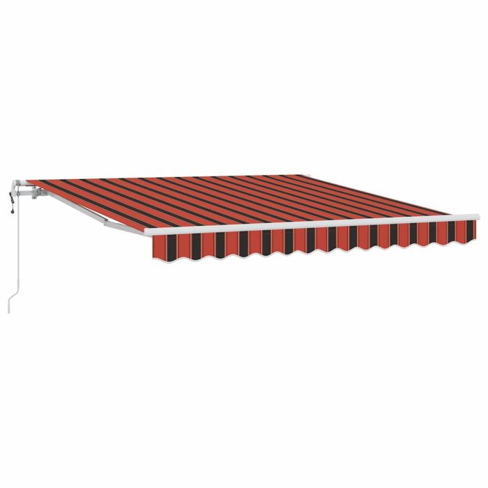 Novaro Behúzható napellenző narancssárga és barna 300 x 250 cm - Image 2