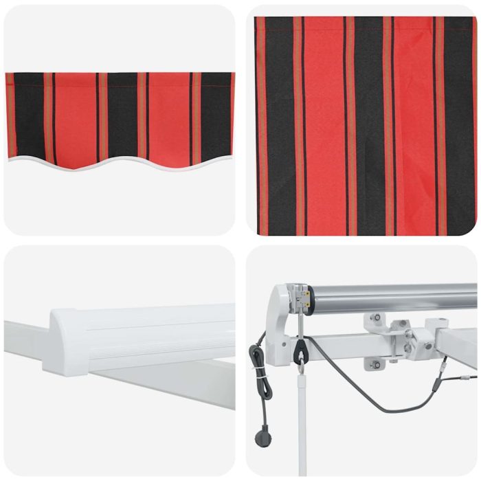 Novaro Behúzható napellenző Narancs és Barna 300 x 250 cm Poliészter - Image 10