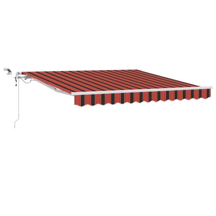 Novaro Behúzható napellenző Narancs és Barna 300 x 250 cm Poliészter - Image 2