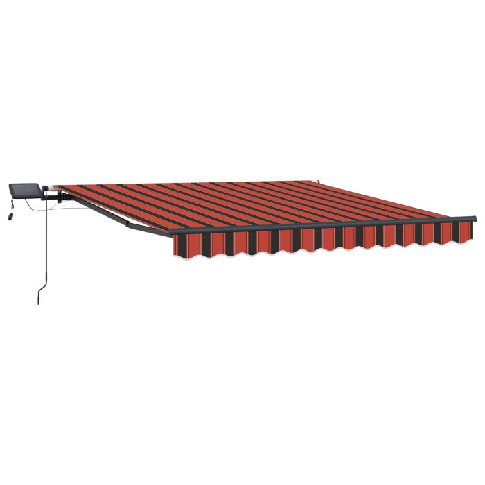 Novaro Behúzható napellenző narancssárga és barna 300 x 250 cm - Image 2