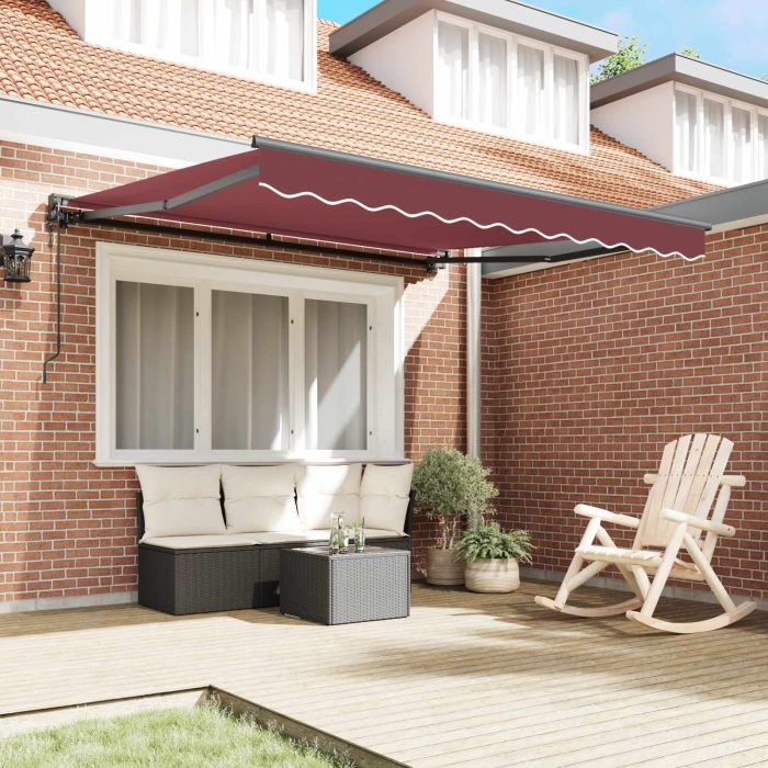 Novaro Napernyő keret Burgundi 300 x 250 cm Poliészter PU bevonattal - Image 3