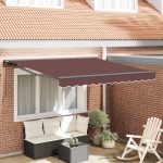 Novaro Napernyő keret Barna 300 x 250 cm Poliészter PU bevonattal