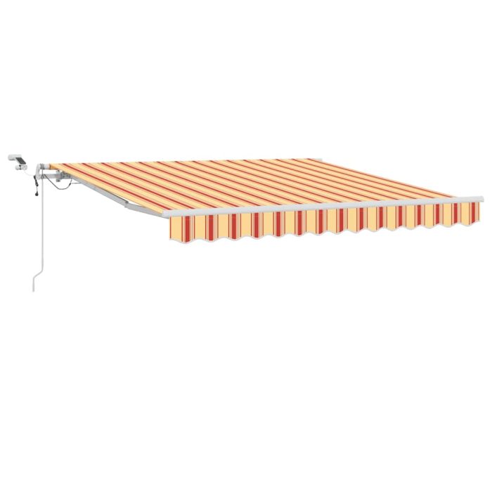 Novaro Behúzható napellenző Sárga és narancs 300 x 250 cm Poliészter - Image 2