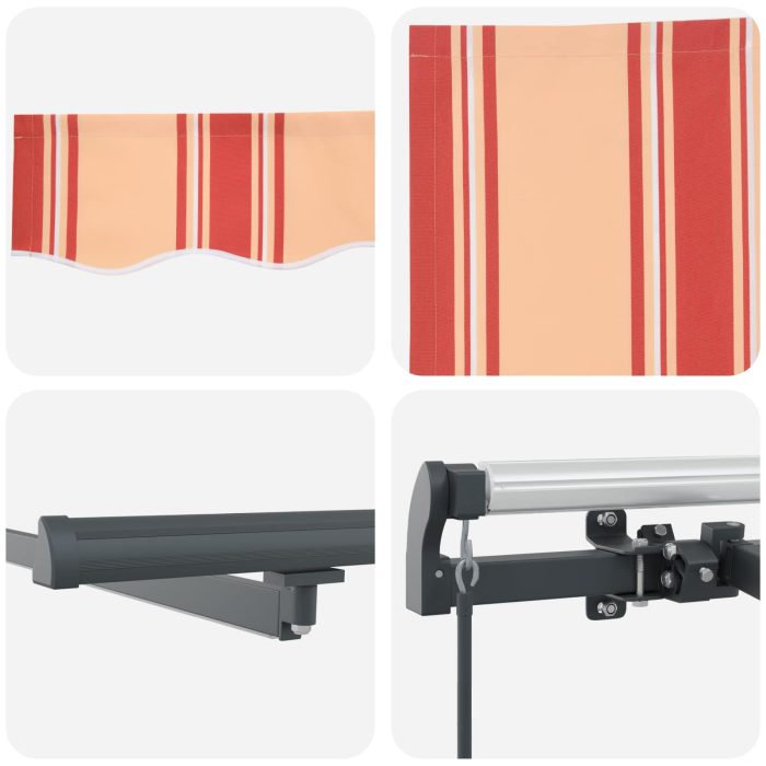 Novaro Behúzható napellenző Sárga és narancs 300 x 250 cm - Image 9