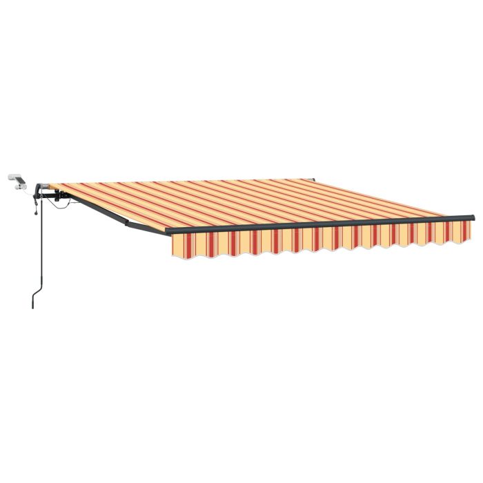 Novaro Behúzható napellenző Sárga és narancs 300 x 250 cm Poliészter - Image 2