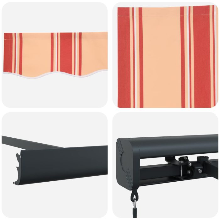 Novaro Behúzható napellenző Sárga és narancs 300 x 250 cm - Image 8