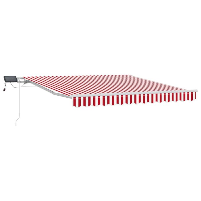Novaro Behúzható napellenző Piros és Fehér 300 x 250 cm - Image 2