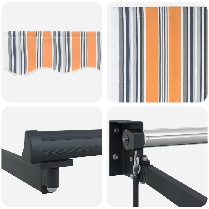 Novaro Behúzható napellenző Sokszínű 300 x 250 x 165 cm - Image 8