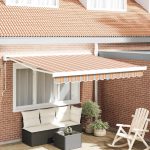 Novaro Behúzható napellenző Sokszínű 300 x 250 x 165 cm Szövet és Fém