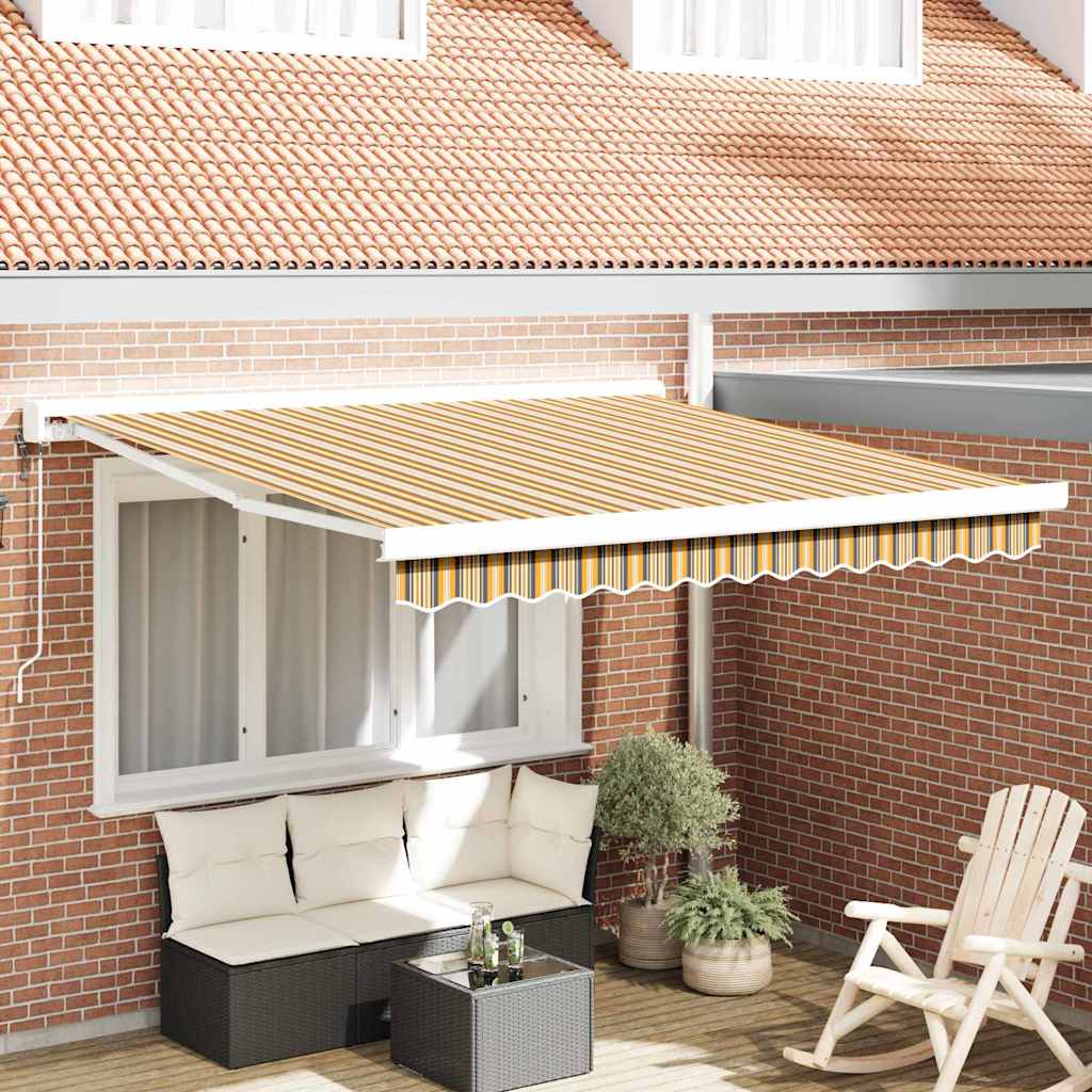 Novaro Behúzható napellenző Sokszínű 300 x 250 x 165 cm Szövet és Fém
