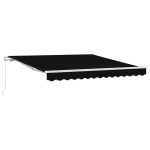 Novaro Behúzható napellenző Fekete 300 x 250 x 165 cm