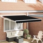 Novaro Behúzható napellenző Fekete 300 x 250 x 165 cm