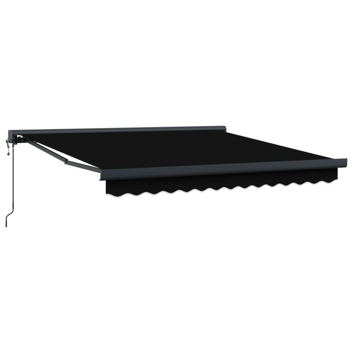 Novaro Behúzható napellenző Fekete 300 x 250 x 165 cm Szövet és Fém - Image 2