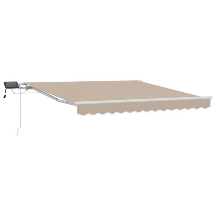 Novaro Behúzható napellenző Bézs 300 x 250 cm Szövet és Alumínium - Image 2