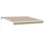 Novaro Behúzható napellenző Bézs 300 x 250 x 165 cm Szövet és Fém
