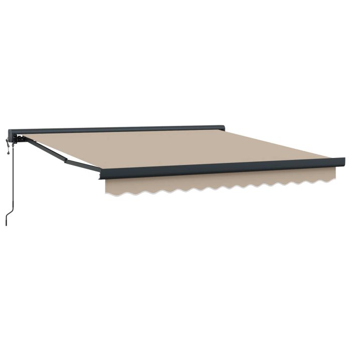 Novaro Behúzható napellenző Bézs 300 x 250 cm Szövet és Fém - Image 2