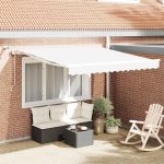Novaro Behúzható napellenző Fehér 300 x 250 cm Poliészter