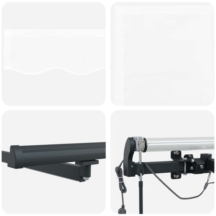 Novaro Behúzható napellenző Fehér 300 x 250 cm Poliészter - Image 10