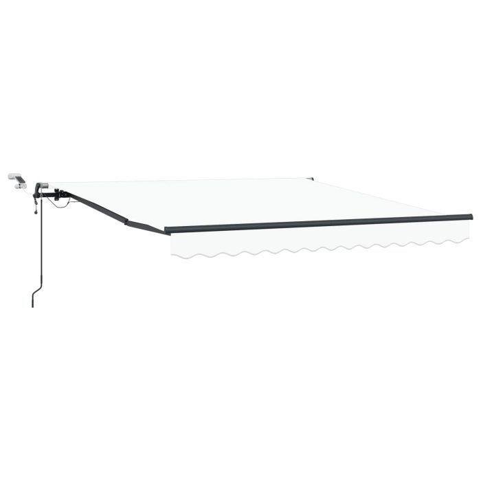 Novaro Behúzható napellenző Fehér 300 x 250 cm Poliészter - Image 2