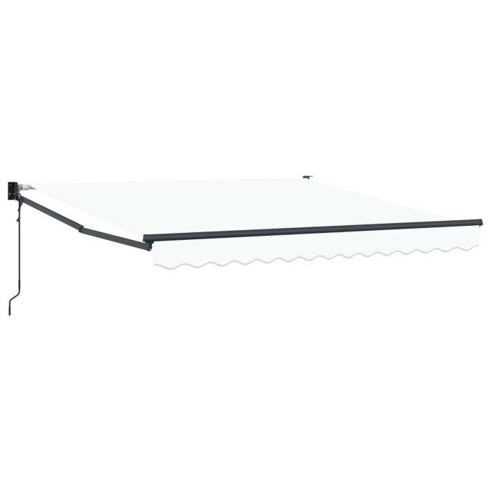 Novaro Behúzható napellenző Fehér 300 x 250 x 165 cm Poliészter és fém - Image 2