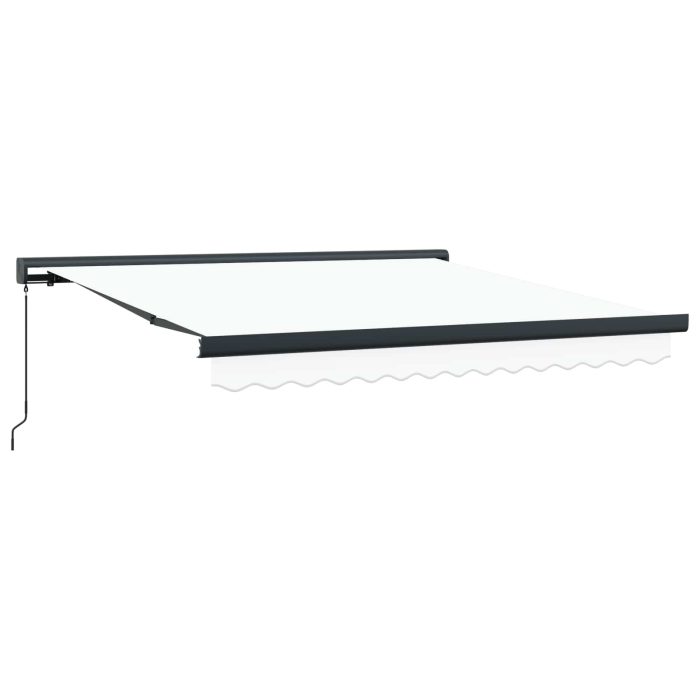 Novaro Behúzható napellenző Fehér 300 x 250 cm Vászon és Alumínium - Image 2