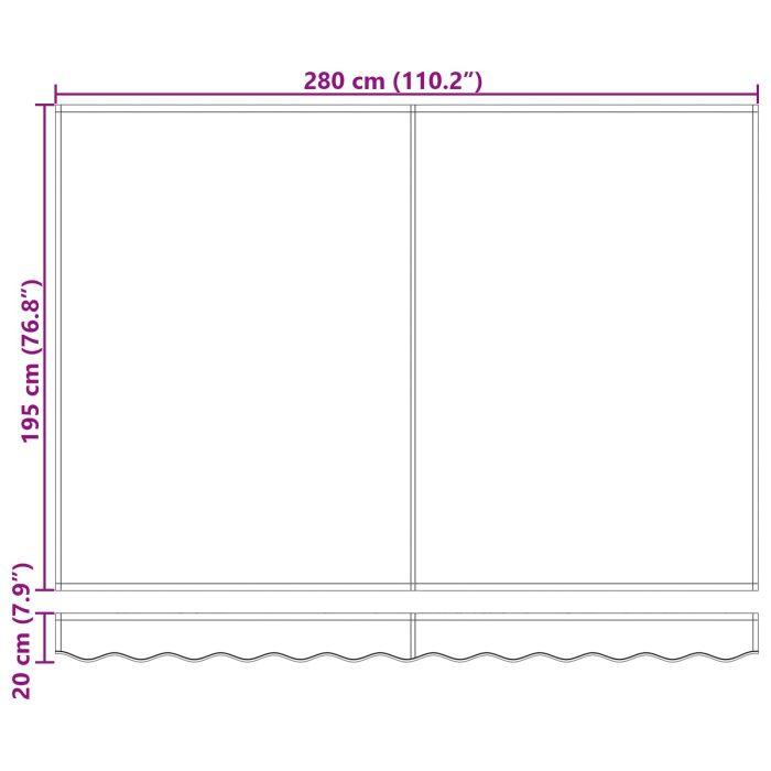 Novaro Behúzható napellenző Világosszürke 300 x 250 x 165 cm - Image 9