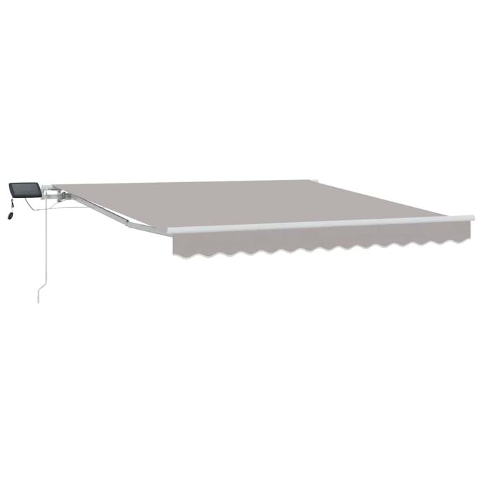 Novaro Behúzható napellenző Világosszürke 300 x 250 cm - Image 2