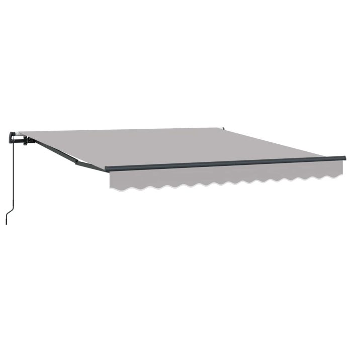 Novaro Behúzható napellenző Világosszürke 300 x 250 cm - Image 2