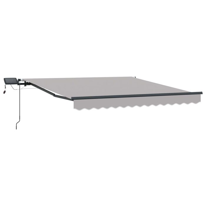 Novaro Behúzható napellenző Világosszürke 300 x 250 cm - Image 2