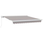 Novaro Behúzható napellenző Világosszürke 300 x 250 cm