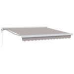 Novaro Behúzható napellenző Világosszürke 300 x 250 x 165 cm