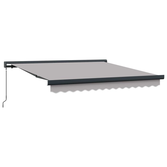 Novaro Behúzható napellenző Világosszürke 300 x 250 cm - Image 2