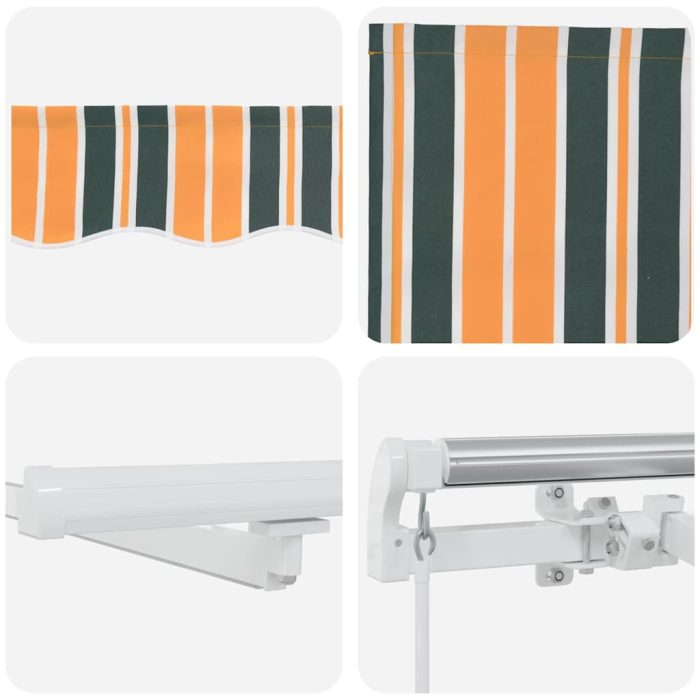 Novaro Behúzható napellenző Zöld és sárga 300 x 250 cm - Image 10
