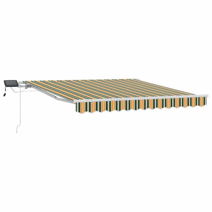Novaro Behúzható napellenző Zöld és sárga 300 x 250 cm - Image 2