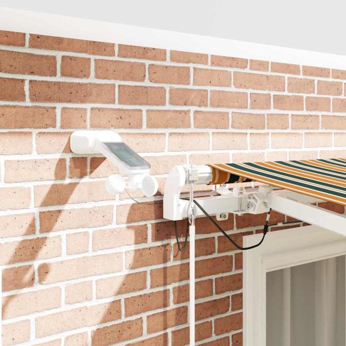 Novaro Behúzható napellenző Zöld és Sárga 300 x 250 cm Poliészter - Image 4