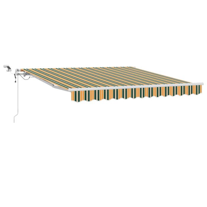Novaro Behúzható napellenző Zöld és Sárga 300 x 250 cm Poliészter - Image 2