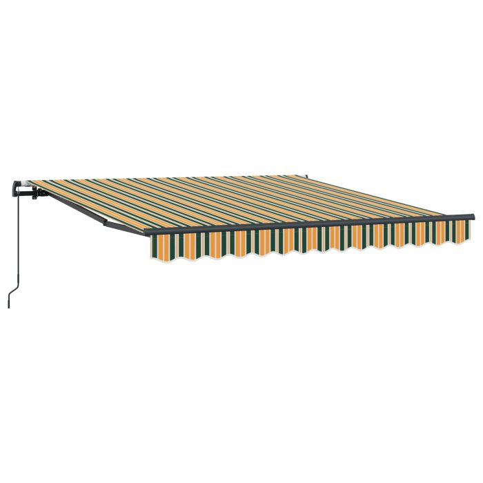 Novaro Behúzható napellenző Zöld és sárga 300 x 250 cm - Image 2
