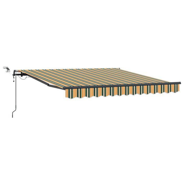 Novaro Behúzható napellenző Zöld és sárga 300 x 250 cm Poliészter - Image 2