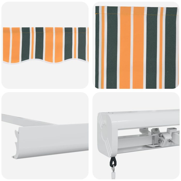 Novaro Behúzható napellenző Zöld és Sárga 300 x 250 cm - Image 4