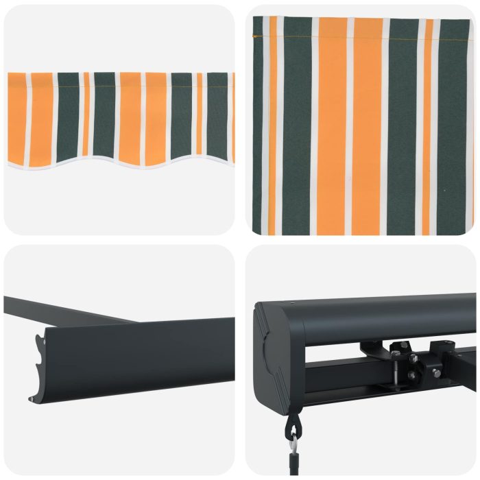 Novaro Behúzható napellenző Zöld és Sárga 300 x 250 cm - Image 8