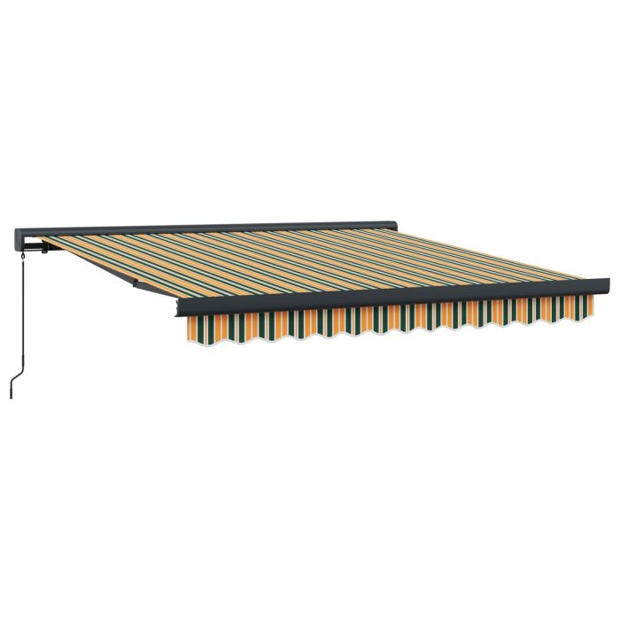 Novaro Behúzható napellenző Zöld és Sárga 300 x 250 cm - Image 2