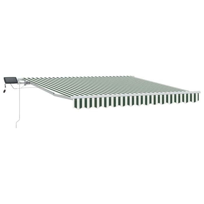 Novaro Behúzható napellenző Zöld és Fehér 300 x 250 cm - Image 2