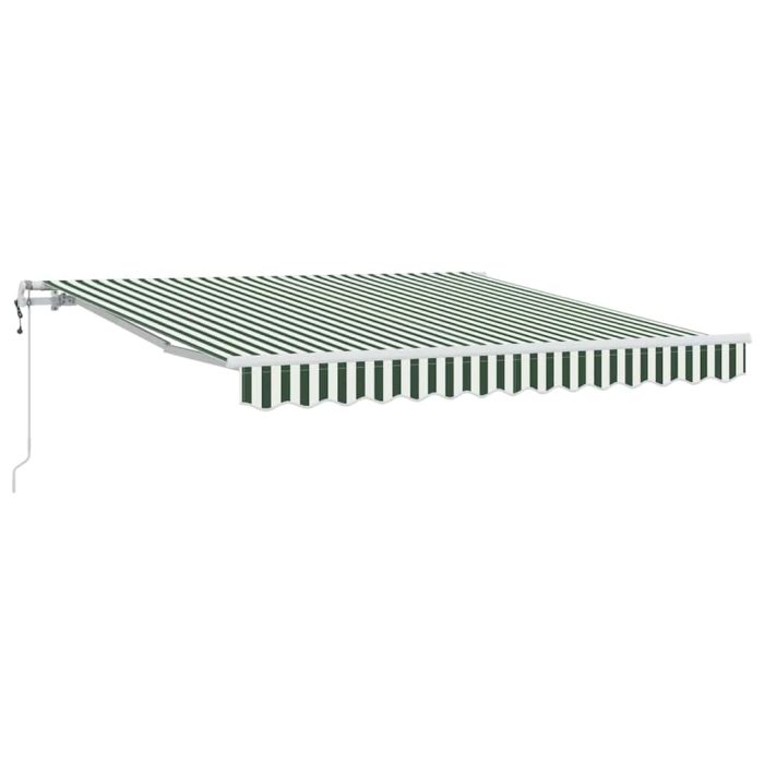 Novaro Behúzható napellenző Zöld és Fehér 300 x 250 cm - Image 2