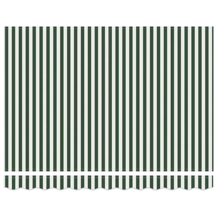 Novaro Behúzható napellenző Zöld és Fehér 300 x 250 cm Poliészter - Image 8
