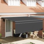 Novaro Napernyő keret Sárga és Fehér 350 x 250 cm