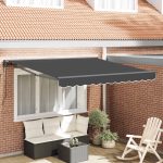 Novaro Napernyő keret Antracitszürke 350 x 250 cm