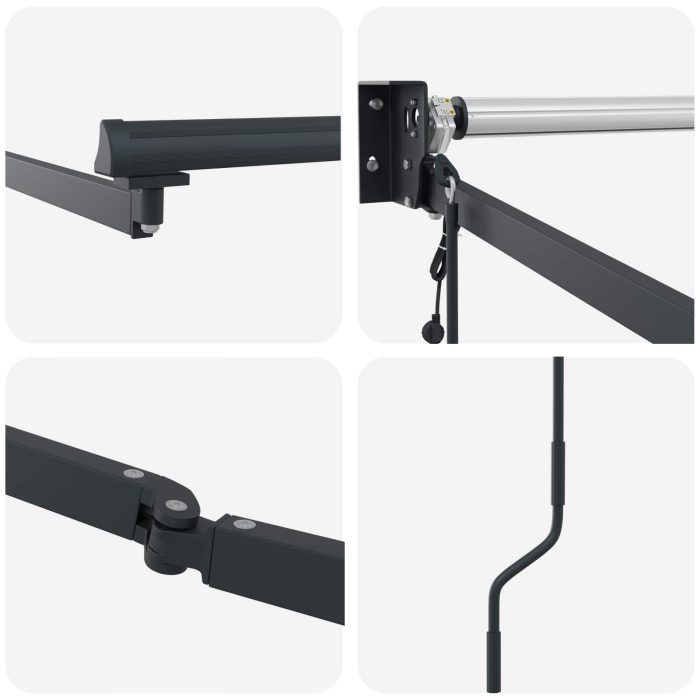 Novaro Behúzható napellenző Narancs és Barna 350 x 250 cm Poliészter - Image 10