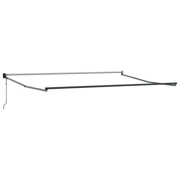 Novaro Behúzható napellenző Narancs és Barna 350 x 250 cm Poliészter - Image 5