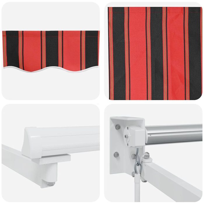 Novaro Behúzható napellenző Narancs és Barna 350 x 250 x 165 cm - Image 8