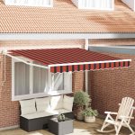 Novaro Behúzható napellenző Narancs és Barna 350 x 250 x 165 cm